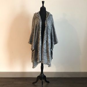 *Bundle Sale* Plus Size Knit Poncho Hooded Cape